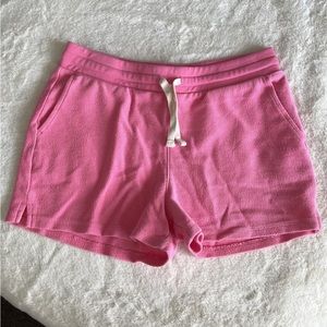 pink gap sweat shorts